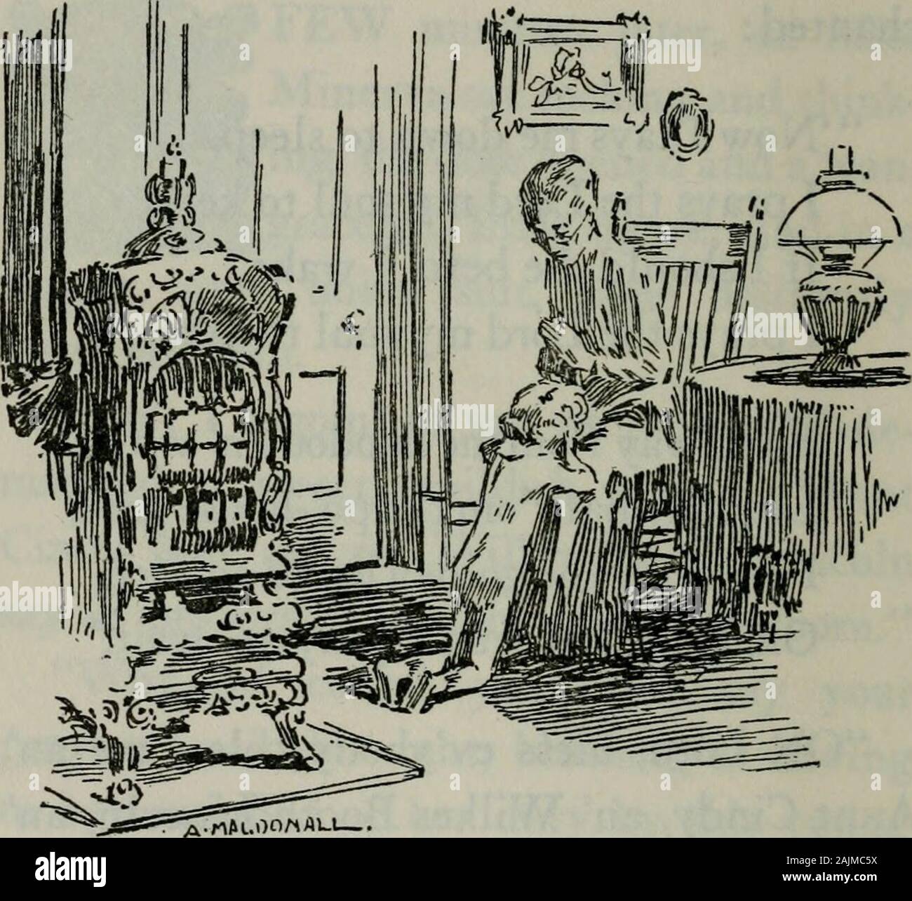 Miss Minerva und William Green Hill. ngheathen; Knie dich hier durch mich. Billy seine Tanten knöcherne Frame andthought von Tante Cindys weichen, Fett, reichlich Runde sah. einen wehmütigen Blick seine kindliche Gesicht überquerte als 22 William Green Hill 23 Er fiel vor ihr und laidhis Kopf gegen ihr Knie, dann die hellen, schönen kleinen Gesicht auf eine engelhafte ex-Pression, als er seine Augen geschlossen und softlychanted: * Jetzt legt mich hinunter, um zu schlafen, ich betet den HERRN, meine Seele zu halten. Wenn ich vor mir sterben sollte, Ich betet den HERRN, meine Seele zu nehmen. * Weise fom mich Hoodoo eine Hexe, führen meine paf fom Das po-Haus Tor halten, ich Kiefer Stockfoto