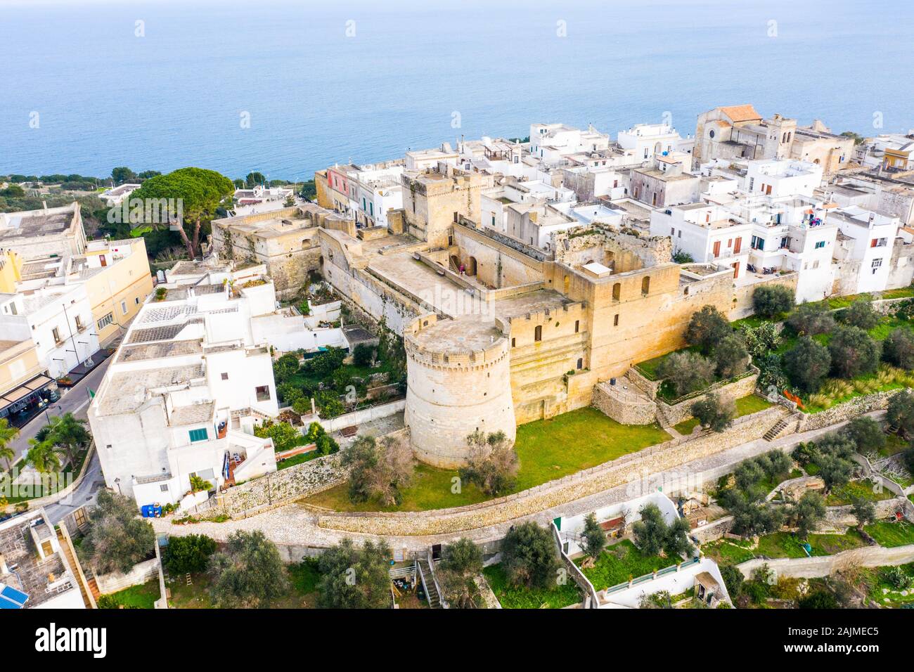 Castello Aragonese, Castro, Lecce, Italien Stockfoto