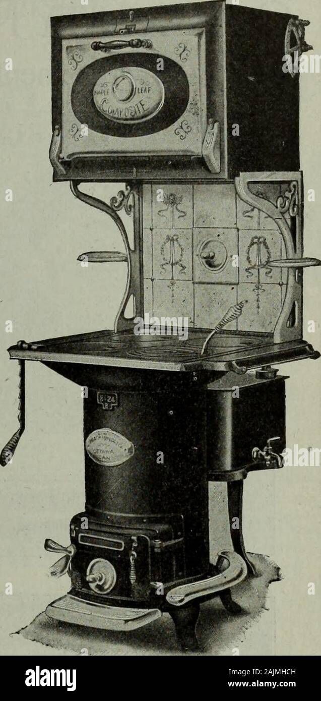 Hardware merchandising September-dezember 1919. ? • • • N. D^E F DIE COMPOSITE ein völlig neues System der Heizung, Kochen und Backen. Thoroughlytested und garantiert. G zufriedene Anwender machen den Vertrieb. Super Saver Bodenfläche. verbrennt Kohle oder Holz. sparsam in der Verwendung von Kraftstoff. Wirtschaftliche, effiziente und Orna-mental. Der Verbund wird eine wunderbare Verkäufer. Von Tausenden von zufriedenen Anwendern bestätigt, die Fakten zu Tage. Für das Buch von testimonials, die von Erfolg zu schreiben. Hier isa Big Money - Chance für Sie. Durch THEIBEACH FOUNDRY CO., Limited Ottawa Kanada Western Distributoren hergestellt: Die C Stockfoto