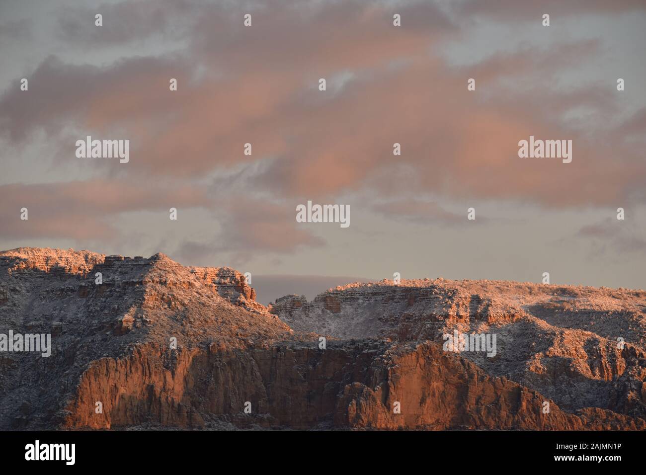 Sedona Berge im Dezember Stockfoto