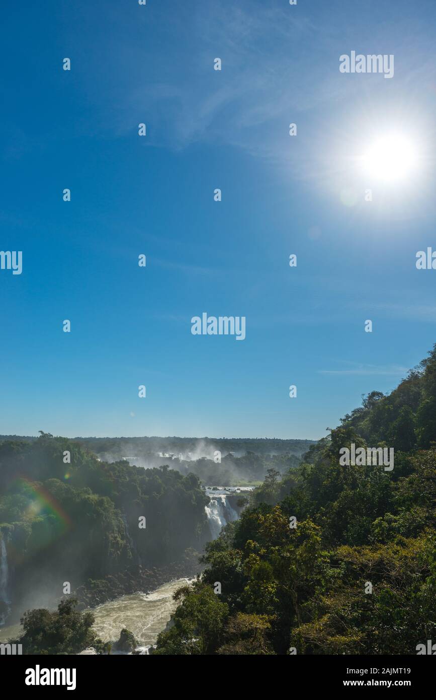 Iguacu Wasserfälle, Brasilianische Seite, Parque National Iguacu, Rio Grande do Sul, Brasilien, Lateinamerika tun Stockfoto