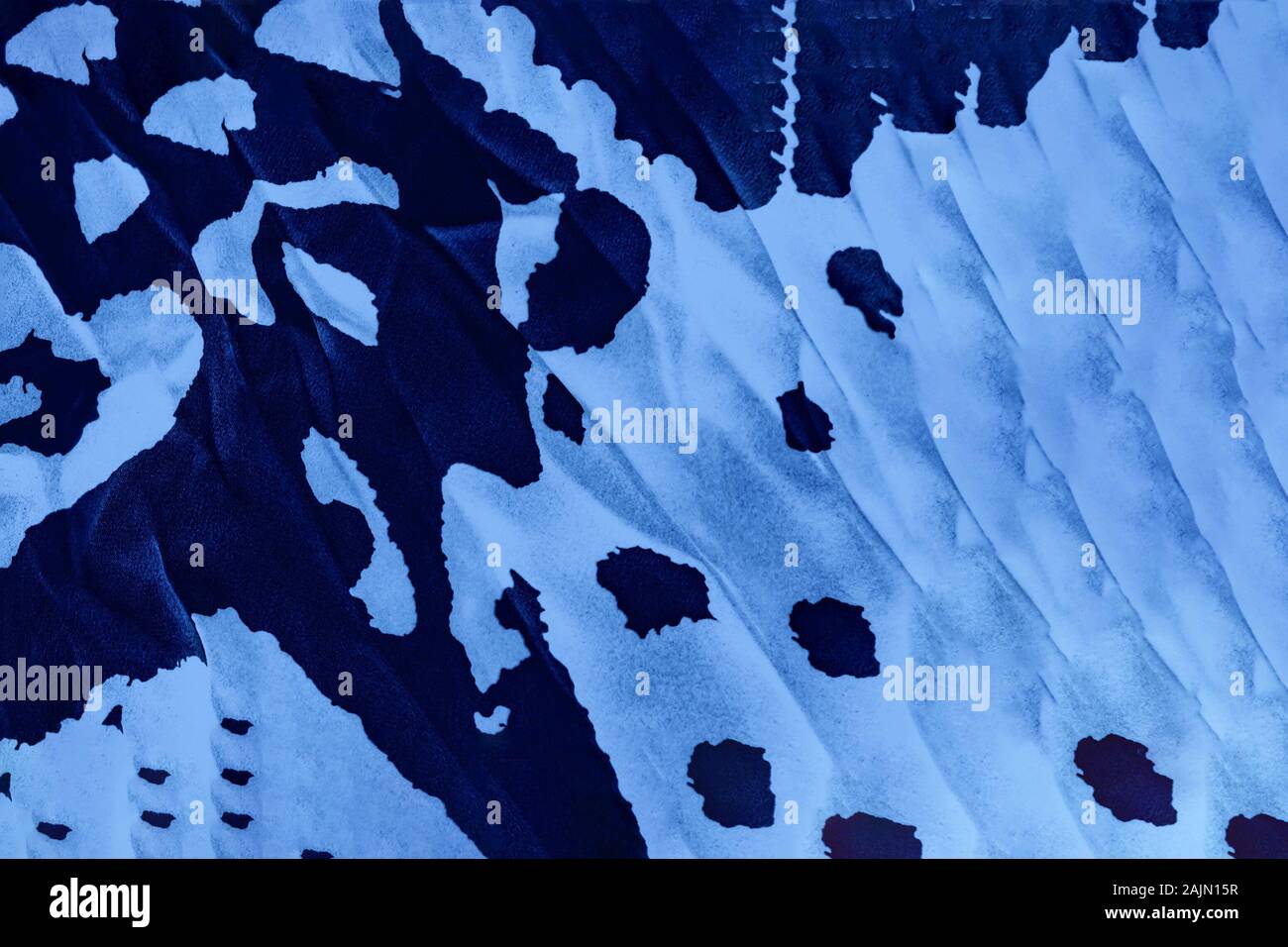 Blauen Gradienten Hintergrund mit Leopardenmuster, trendigen Leopardenmuster Stockfoto