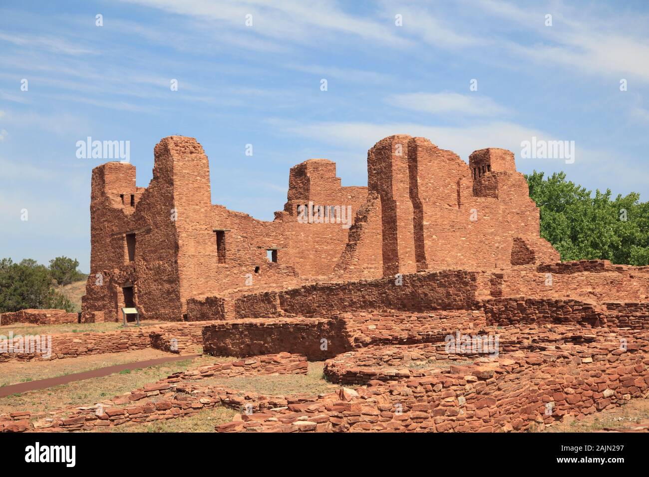Quarai, Kirche, Salinas Pueblo Missions National Monument, Salinas Valley, New Mexico, USA Stockfoto