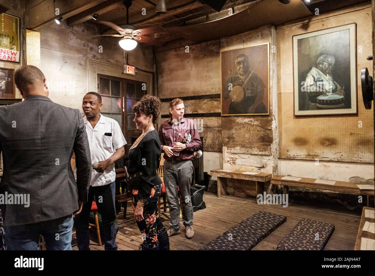 Live-Musik, Leroy Jones, Jazztrompeter, Jazzmusiker, Preservation Hall, New Orleans, Louisiana, USA Stockfoto