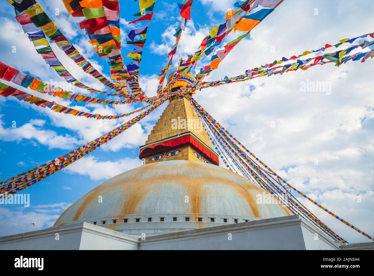 Boudha stupa (boudhanath) in Kathmandu, Nepal Stockfoto