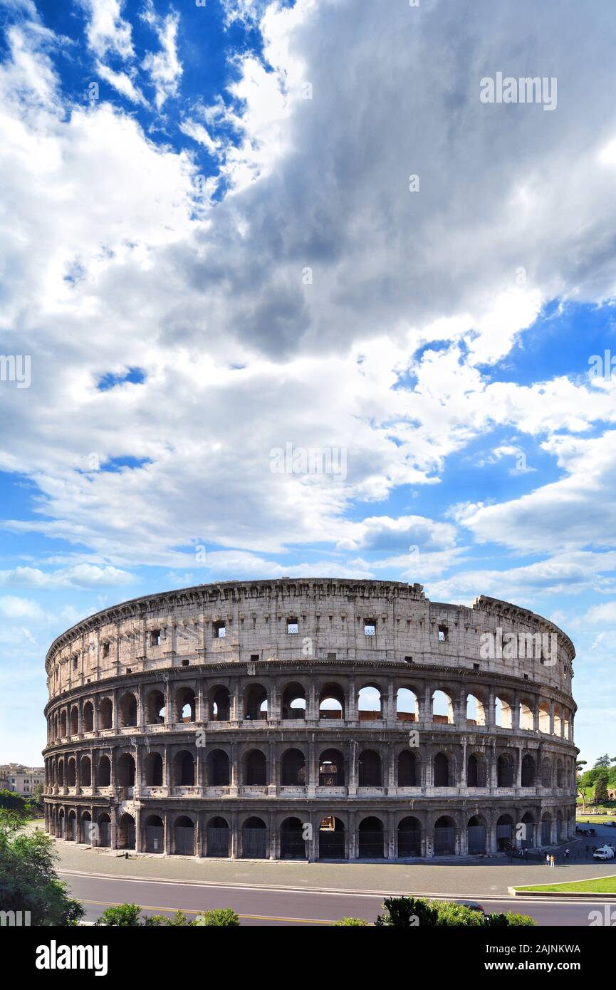 Kolosseum aus dem Römischen Reich, in Rom Italien Stockfoto