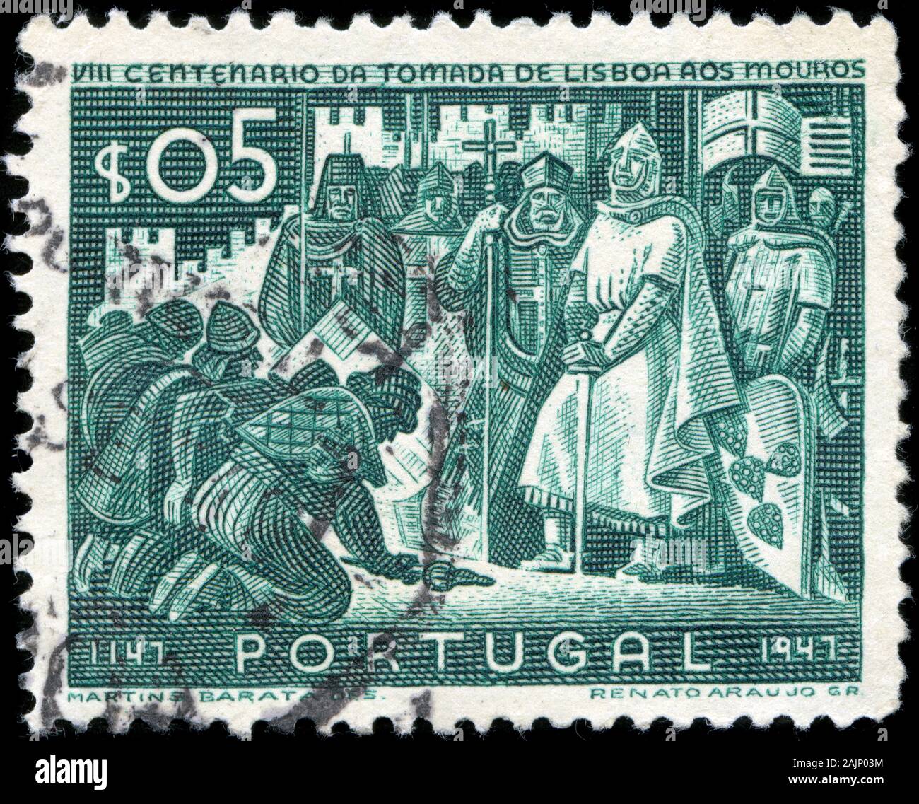 Die Sieger und Besiegte Stockfoto