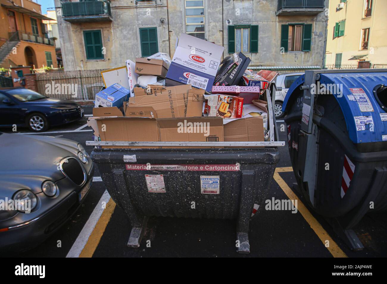 ROMA - RIFIUTI - CENTOCELLE Stockfoto