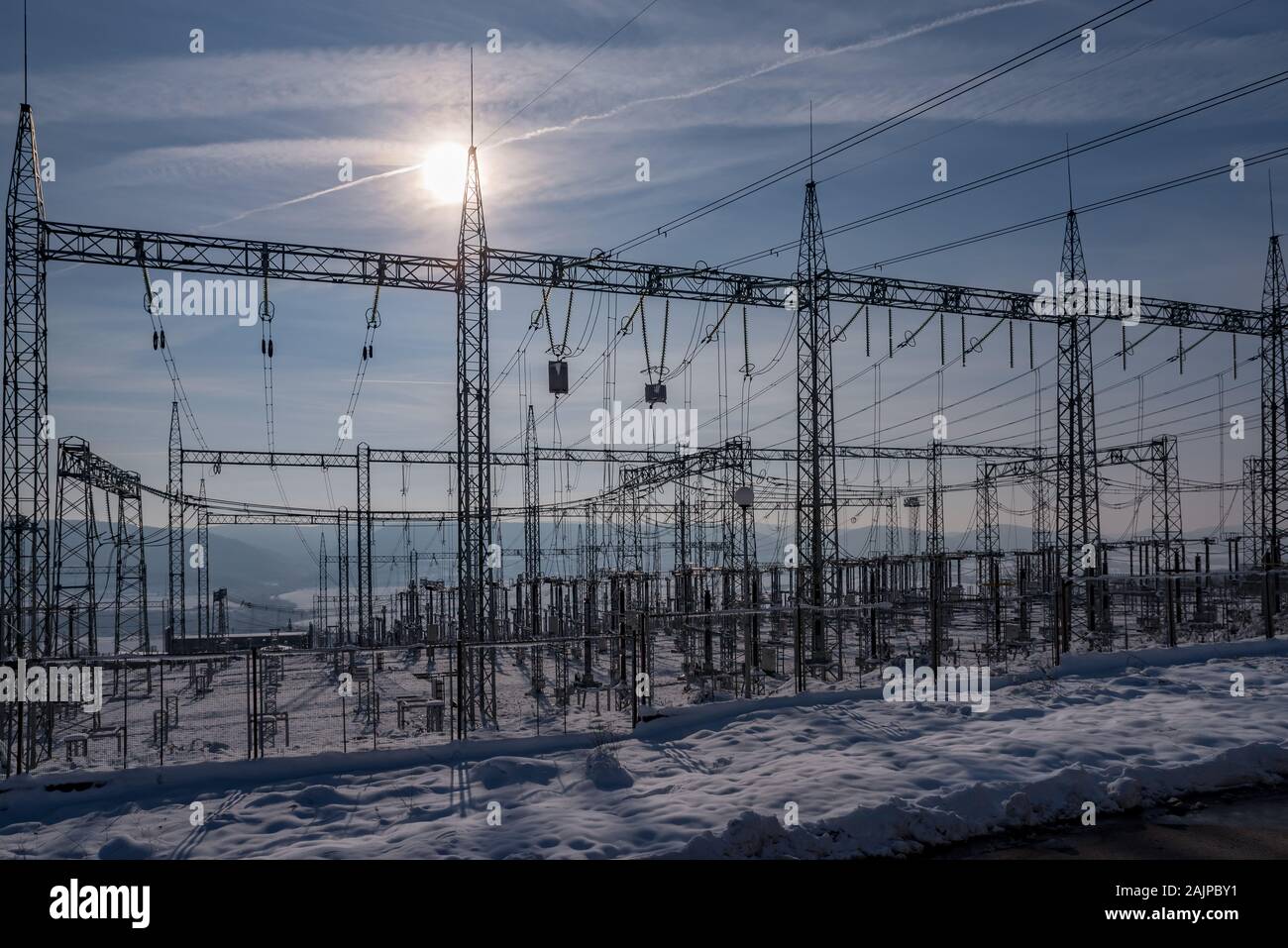 Winter Energie Zahlung Stockfoto