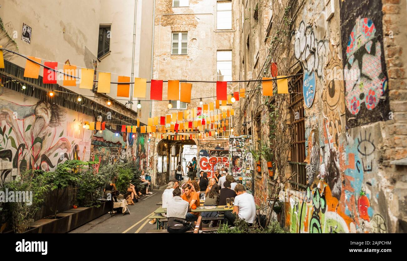 Alternativen kulturellen Veranstaltungsort Haus Schwarzenberg am Hackeschen Markt Stockfoto