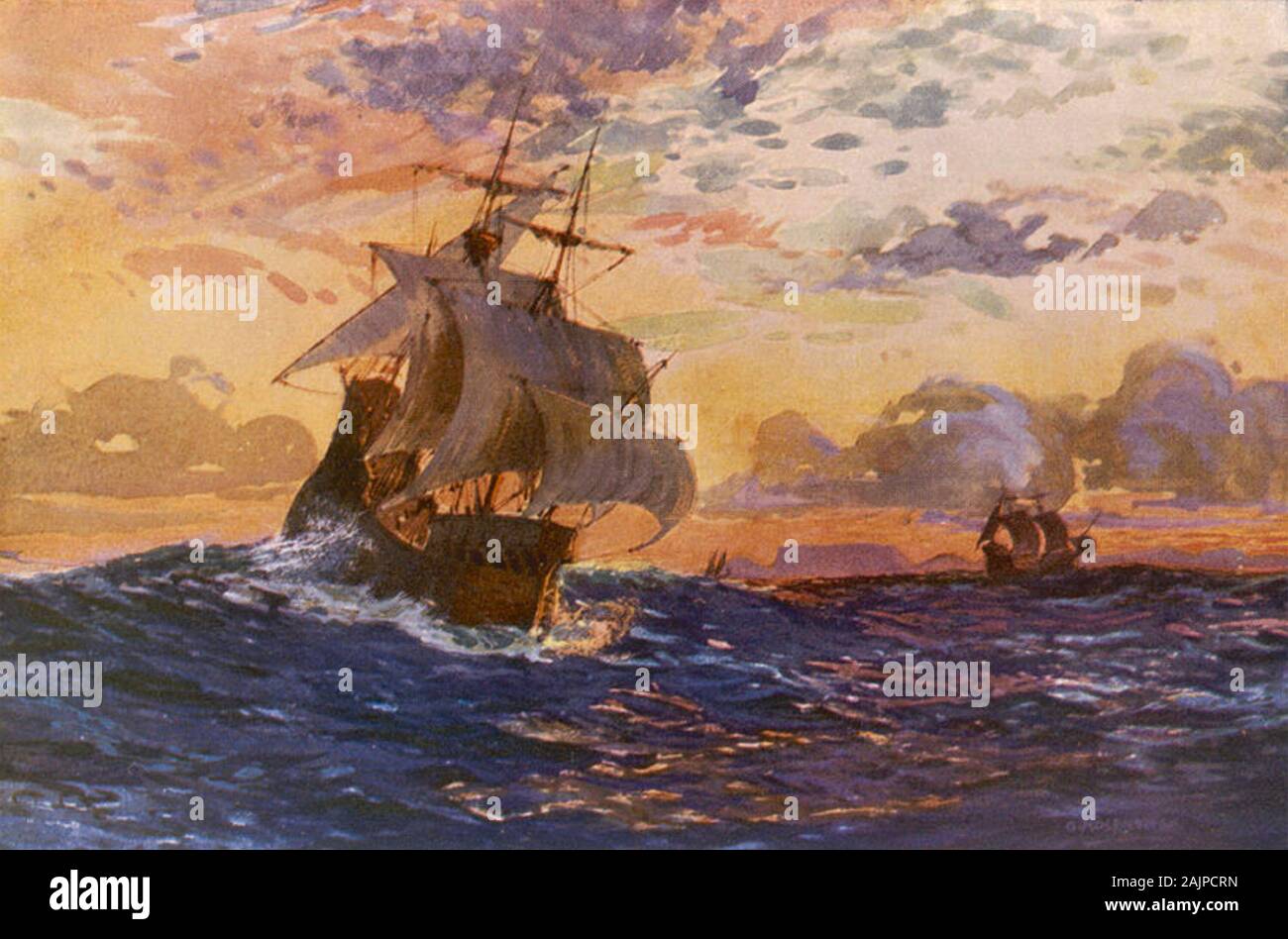 VASCO DA GAMA (c 460-1524) Portugiesisch Explorer an der Küste von Indien in den 1920er Jahren Abbildung: Stockfoto