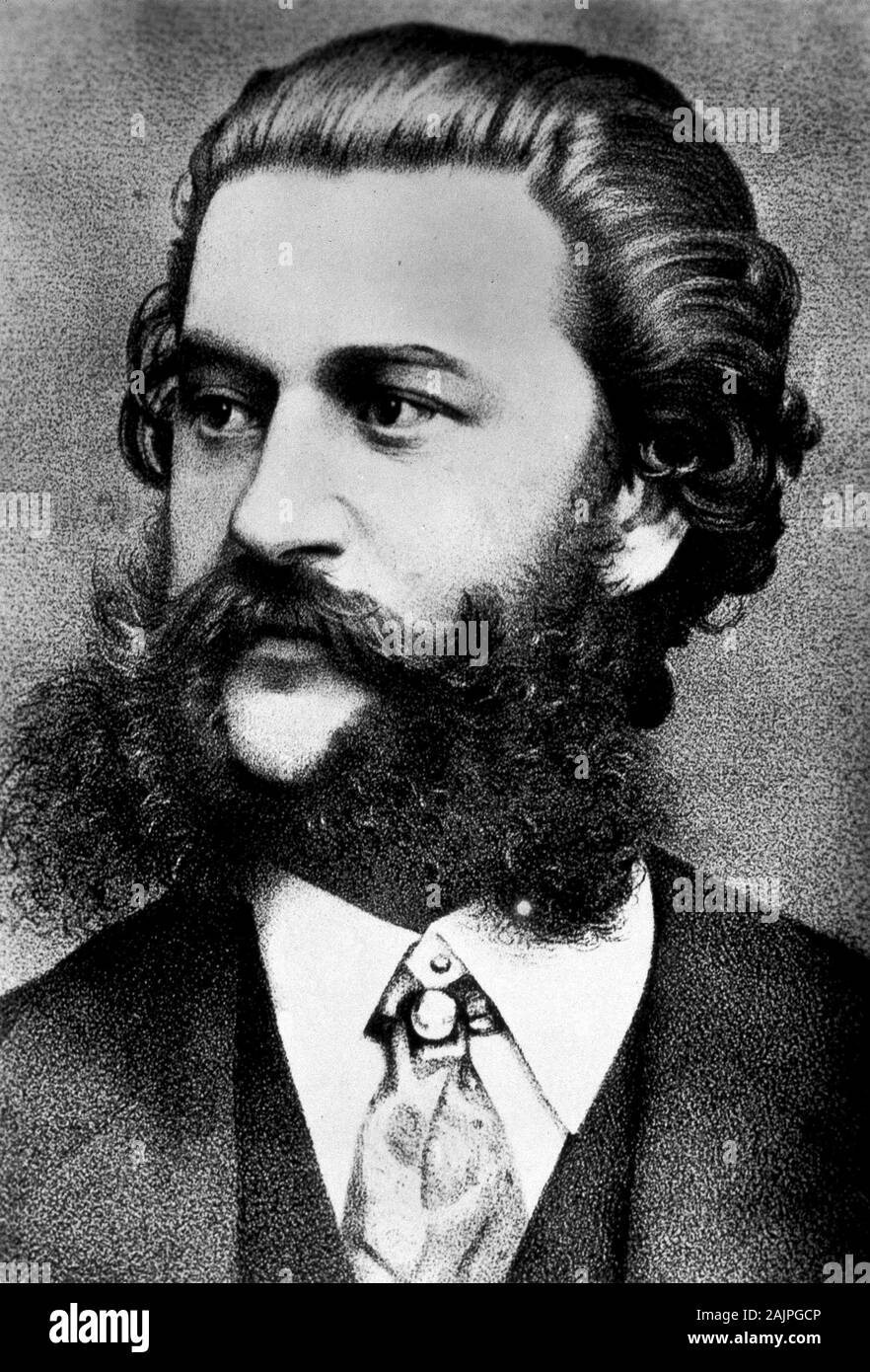 Portrait de Johann Strauss (1825-1899). Stockfoto