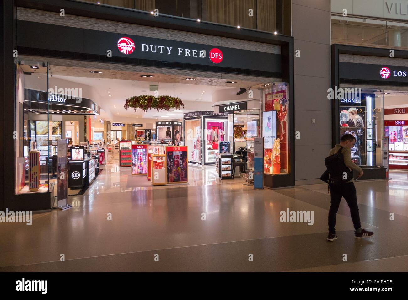 Duty Free Shop in LAX Airport Stockfoto