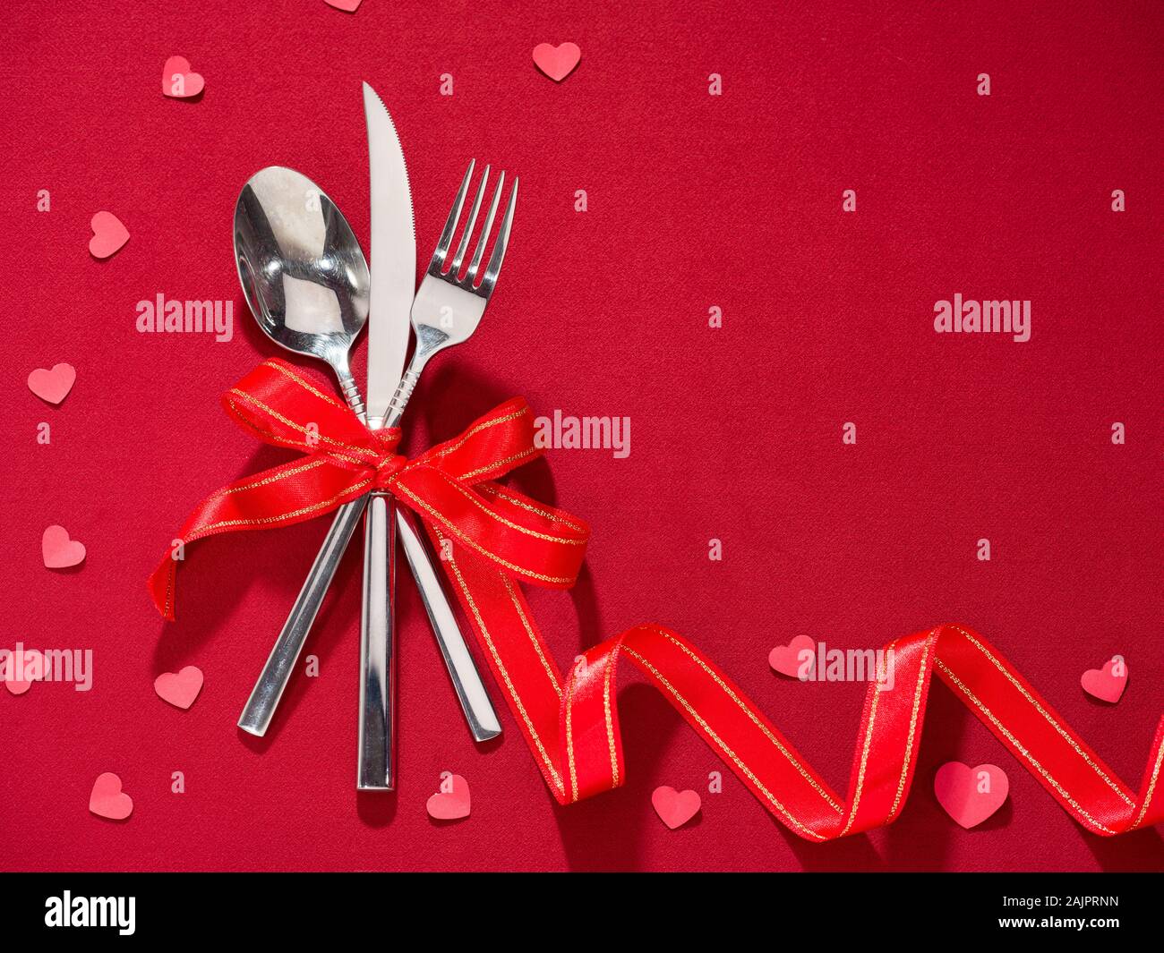 Valentines Tag Hintergrund. Valentines Day Dining Hintergrund. Stockfoto
