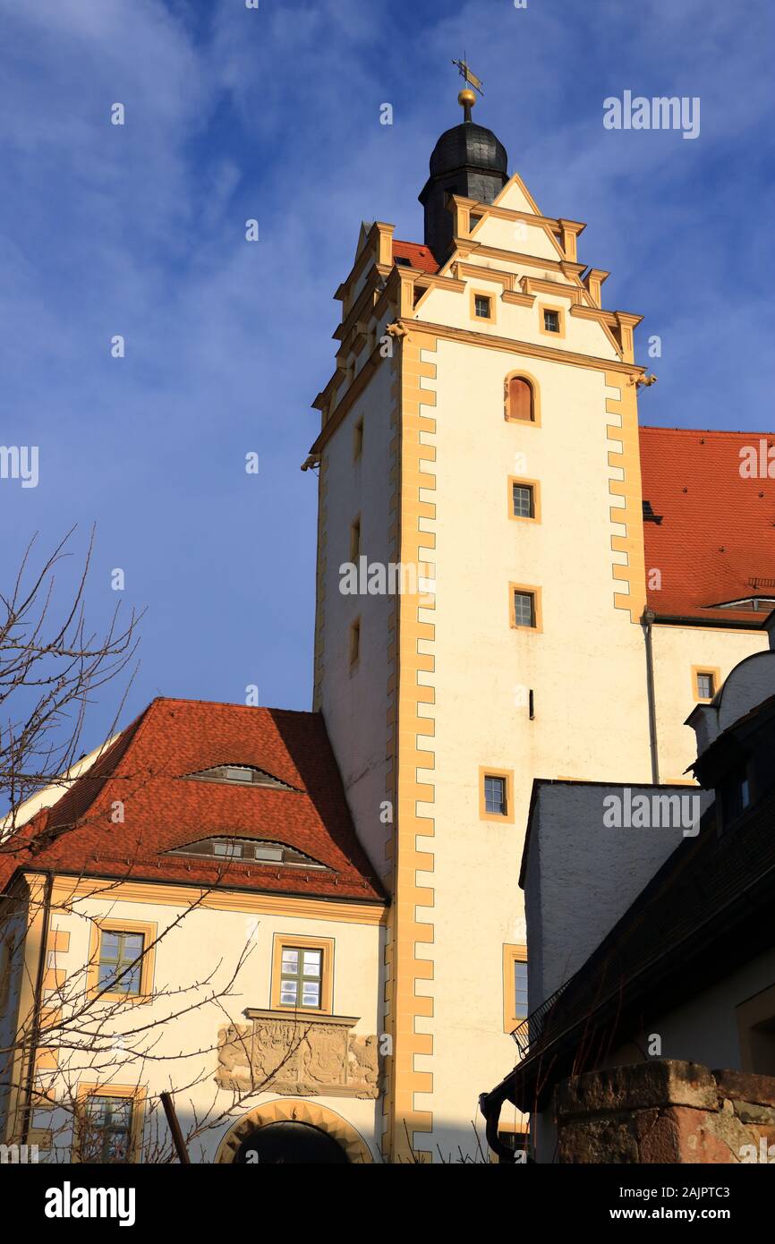 Colditz Schloss, der berühmten Zweiten Weltkrieg Gefängnis, Sachsen im Osten Deutschland/Europa Stockfoto