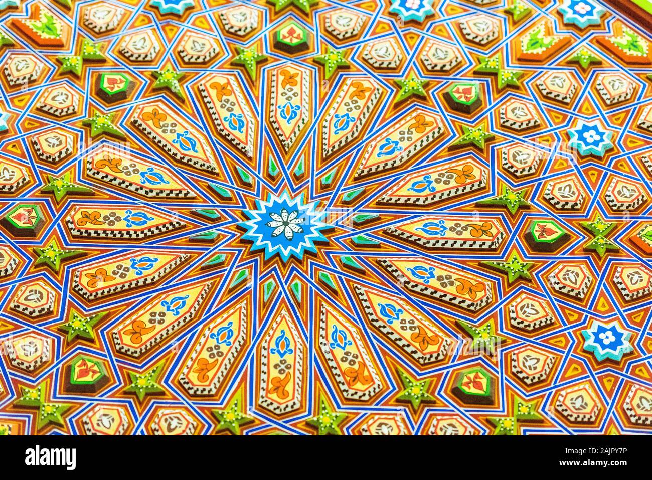 Marokkanische Ornamente der alten Stadt, Fes, Marokko Stockfoto