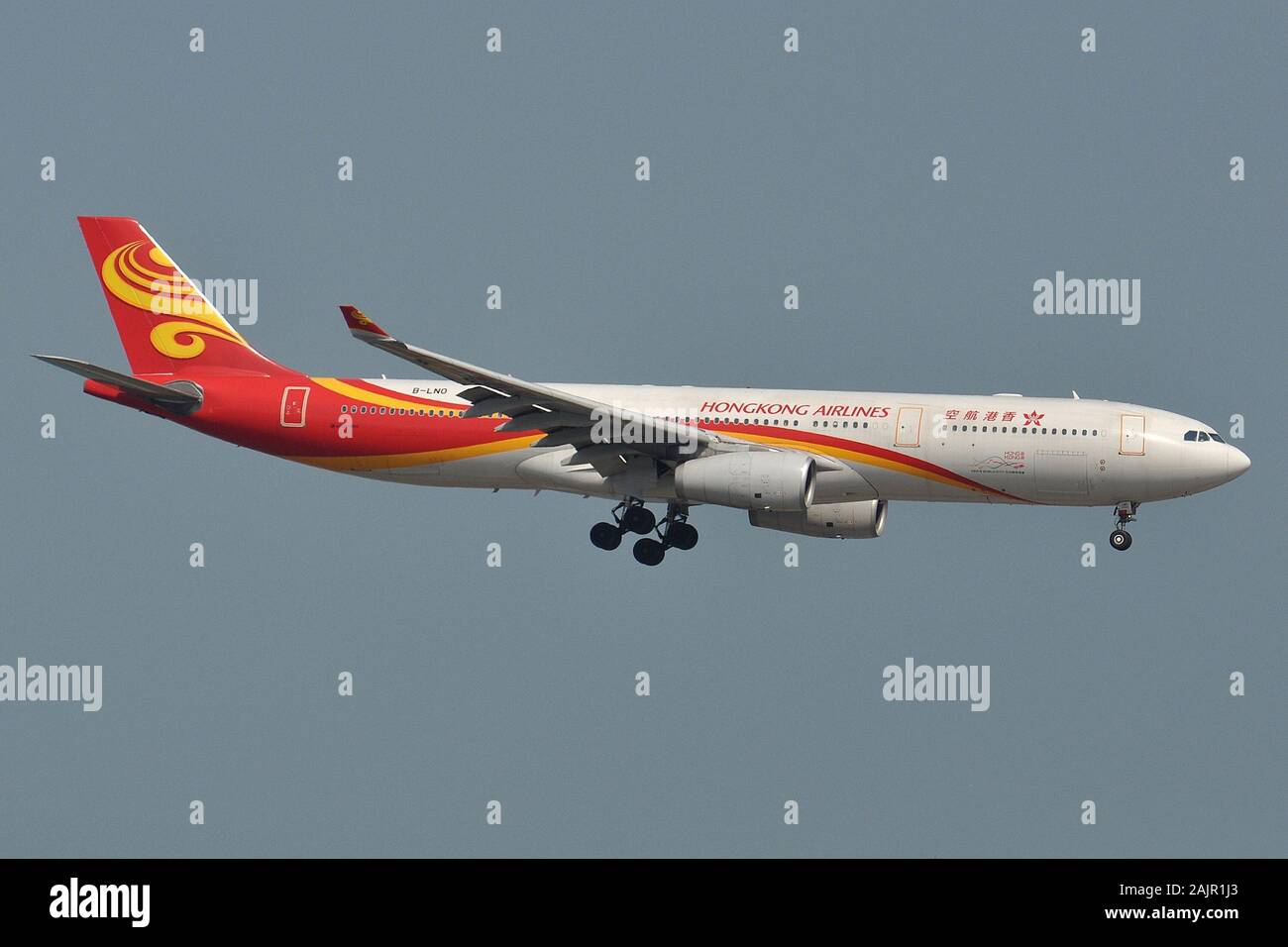 HONGKONG AIRLINES AIRBUS A330-200. Stockfoto