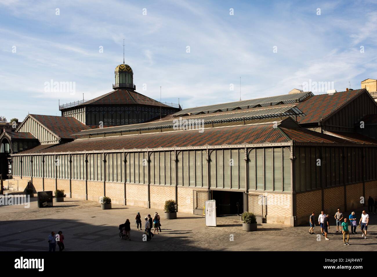 El Kulturzentrum geboren. Mercat del geboren, Barcelona, Katalonien, Spanien Stockfoto