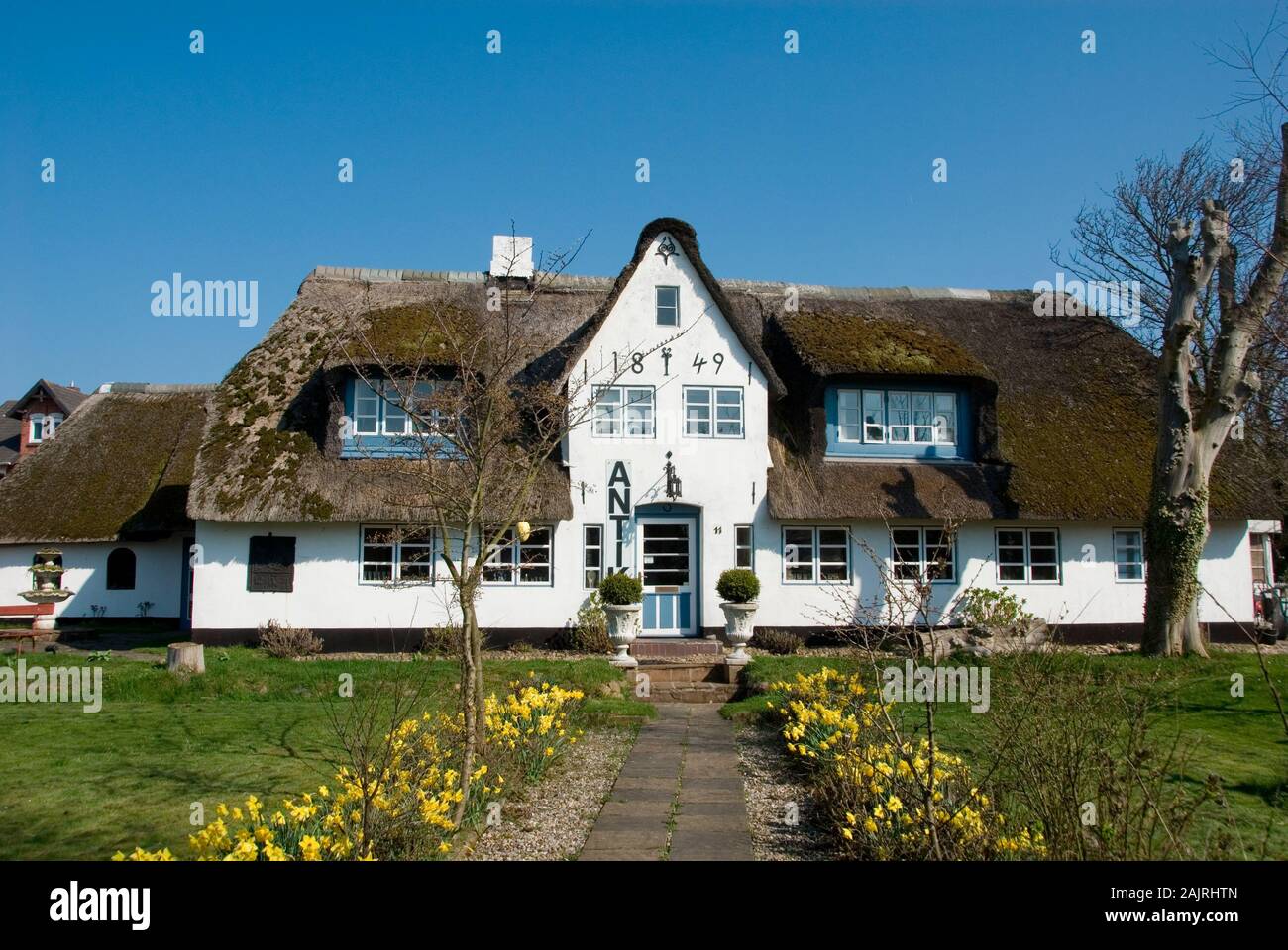 Haus auf Sylt, Property Release: NEIN Stockfoto