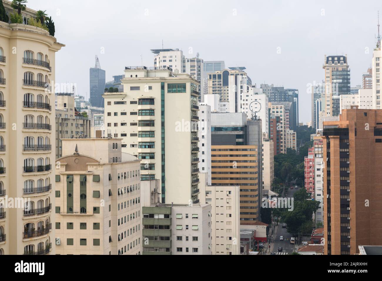 Wolkenkratzer in São Paulo, São Paulo, Brasilien, Lateinamerika Stockfoto