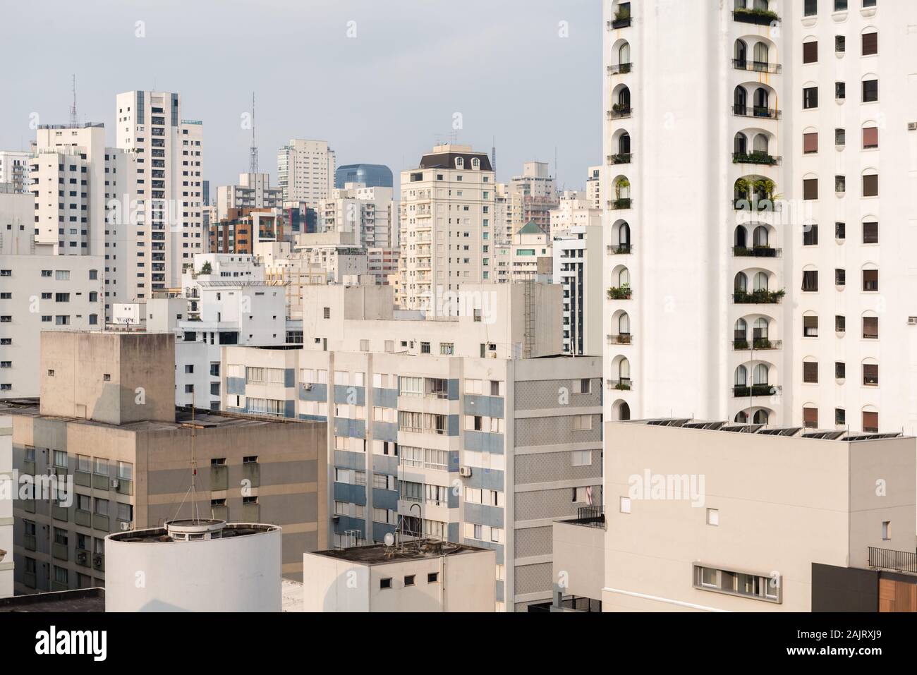 Wolkenkratzer in São Paulo, São Paulo, Brasilien, Lateinamerika Stockfoto