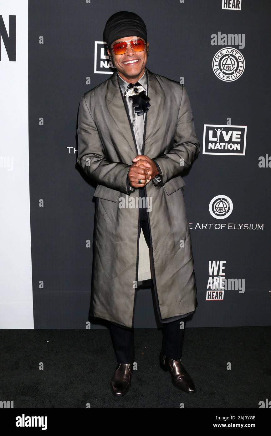 Januar 4, 2020 Los Angeles, CA, USA: LOS ANGELES - JAN 4: Maxwell in die Kunst des Elysium Gala - Ankunft im Hollywood Palladium am 4. Januar 2020 in Los Angeles, CA (Credit Bild: © Kay Blake/ZUMA Draht) Stockfoto