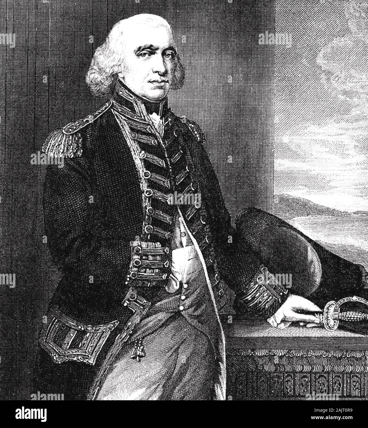 RICHARD HOWE, 1. Earl Howe (1726-1799) British Naval Officer Stockfoto