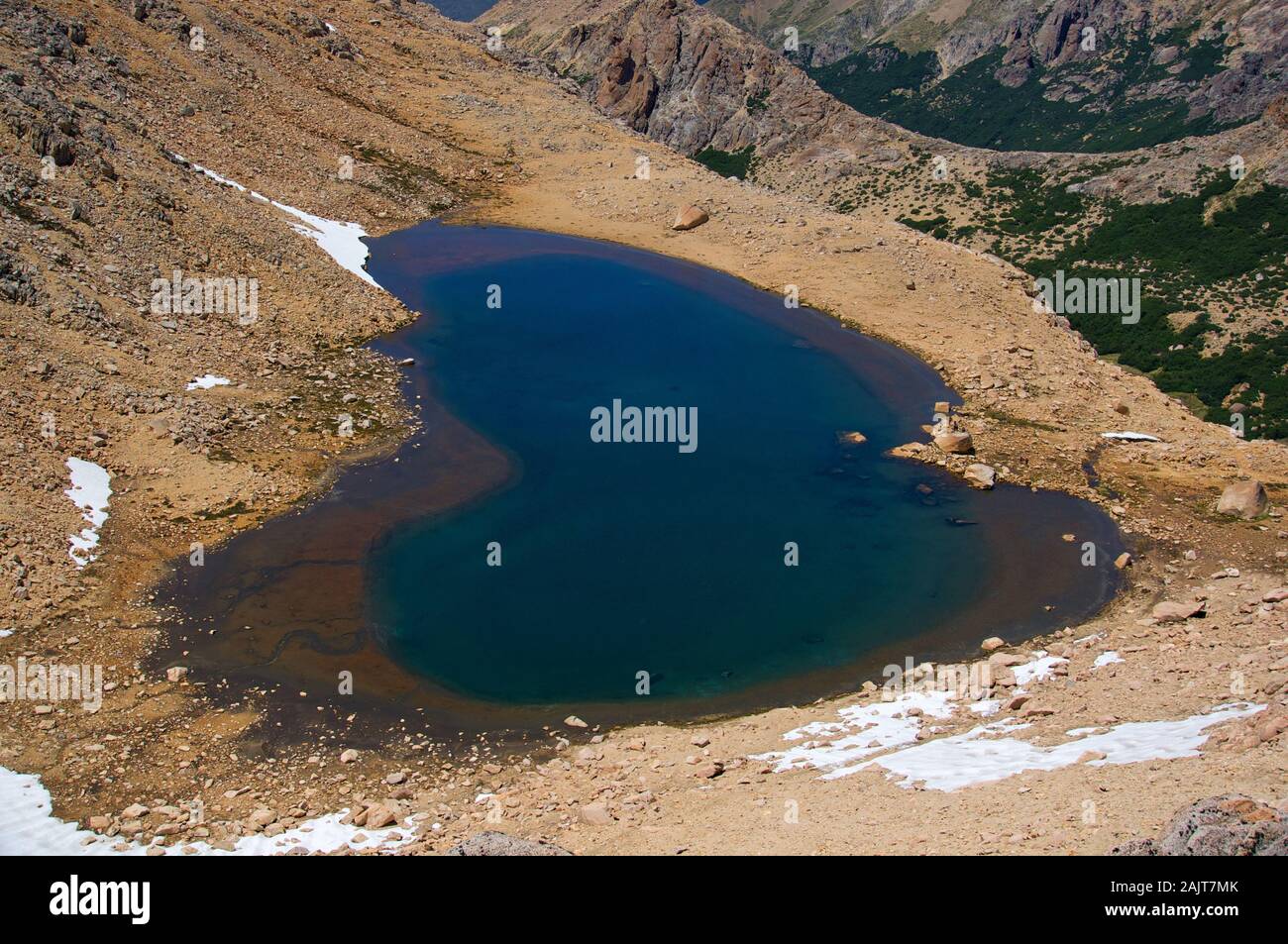 Blue Laguna in Patagonien Stockfoto