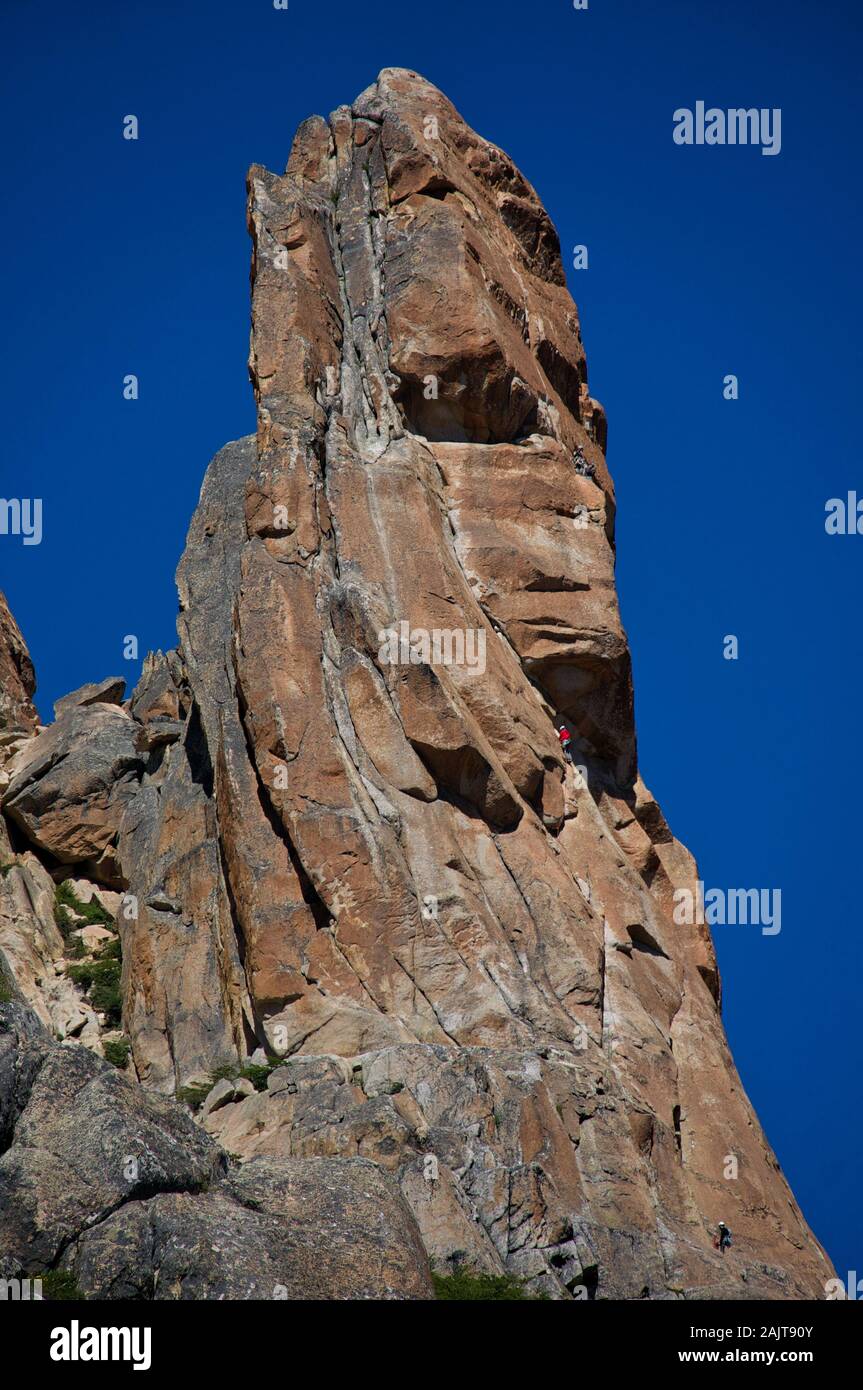 Refugio Frey Klettern Stockfoto