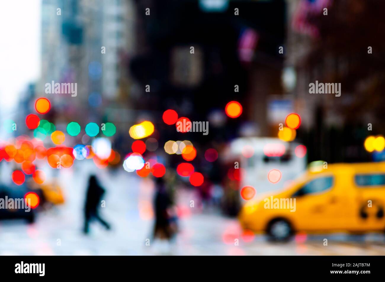 Abstrakte Stadt Szene New York Stockfoto