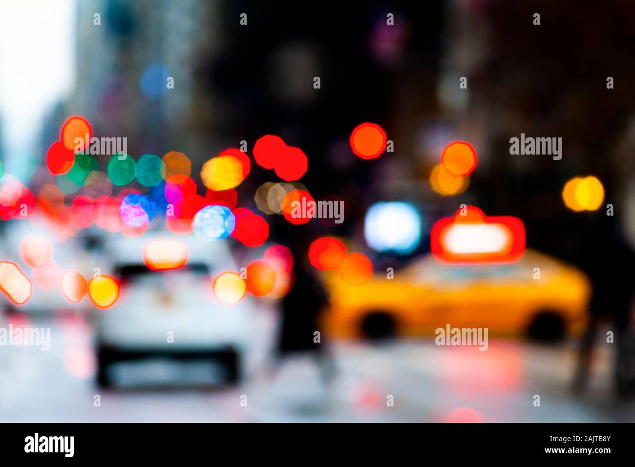 Abstrakte Stadt Szene New York Stockfoto