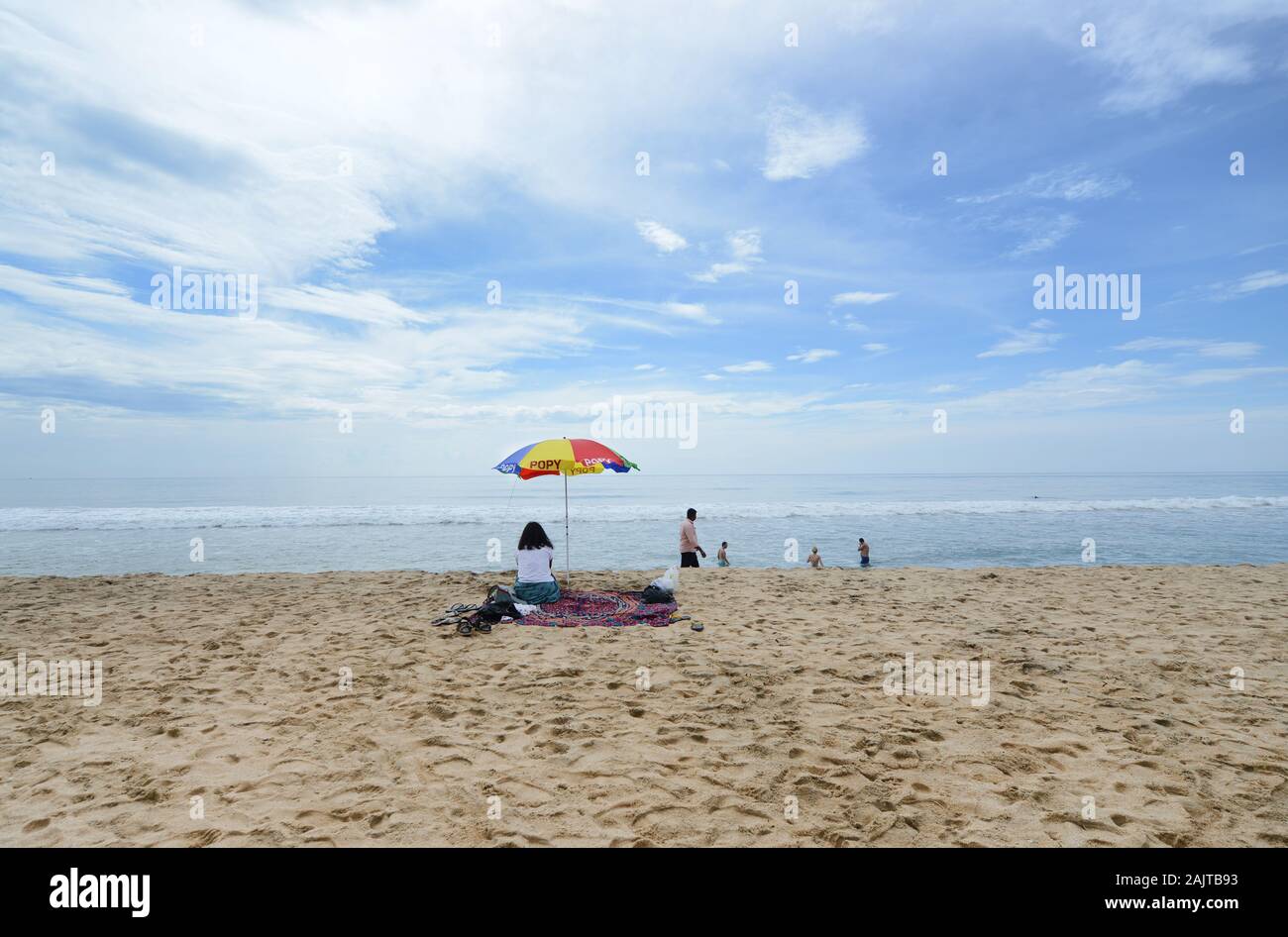 Der schöne Marari-Strand in Kerela, Indien. Stockfoto