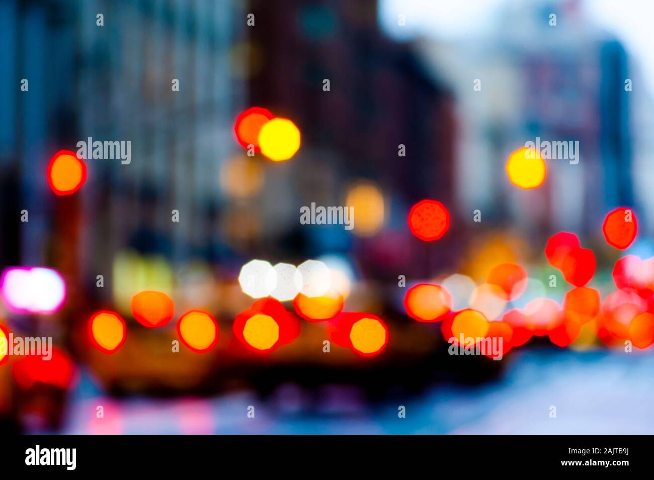 Abstrakte Stadt Szene New York Stockfoto