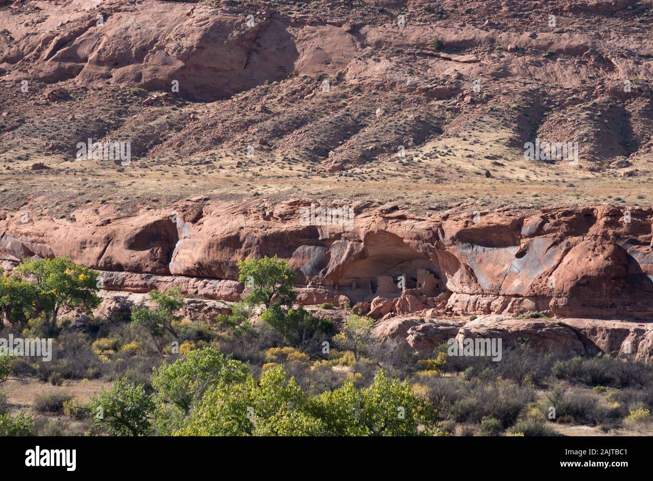 "River House' Cliff dwelling in Südutah. Stockfoto