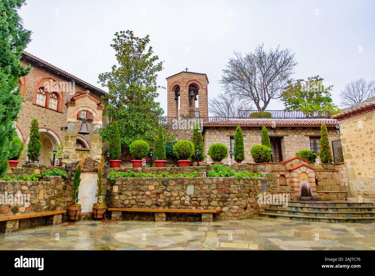 Orthodoxen Kloster in Meteora, Griechenland Stockfoto