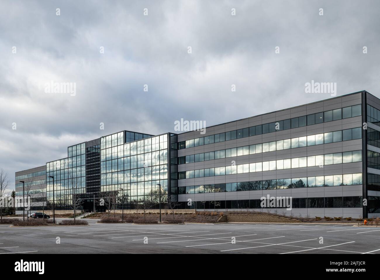 Ehemaliger Xerox-Hauptsitz, Bürogebäude in Vorstadt Stockfoto