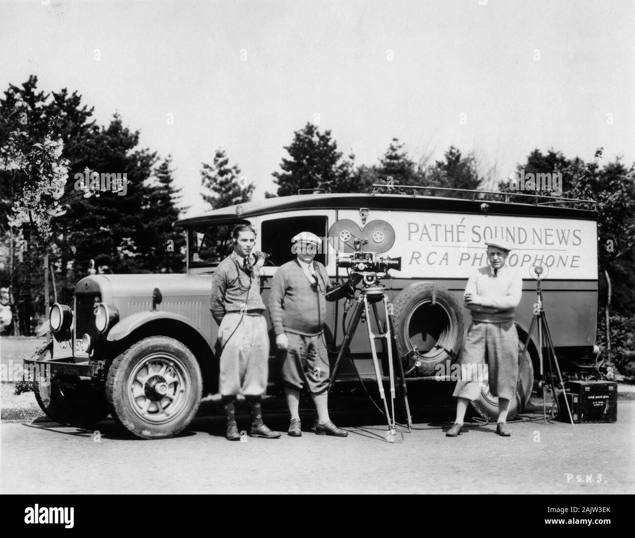 American PATHÉ SOUND NEWS Lkw mit RCA photophon System ca. 1929 Stockfoto
