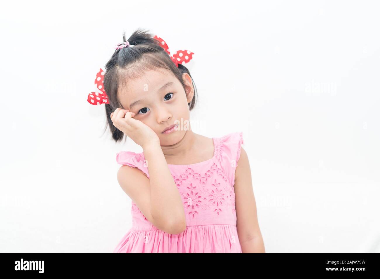 Porträt der schönen asiatischen niedliche Mädchen lächeln Stockfoto