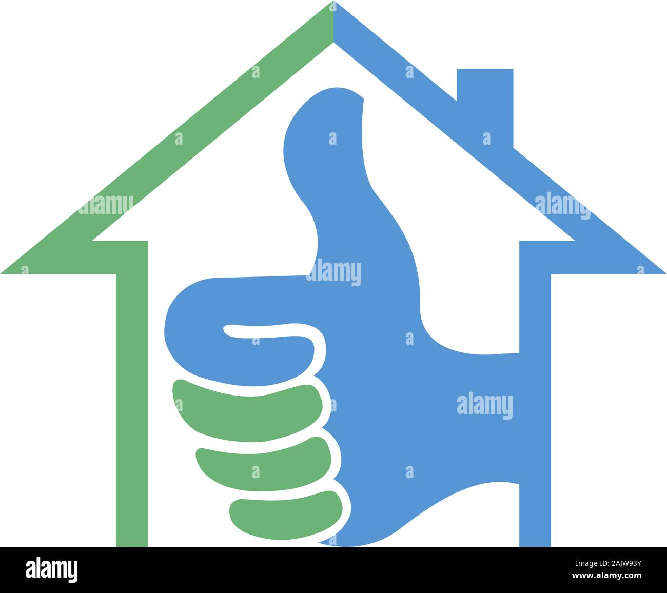 Success Home-Logo Stockfoto