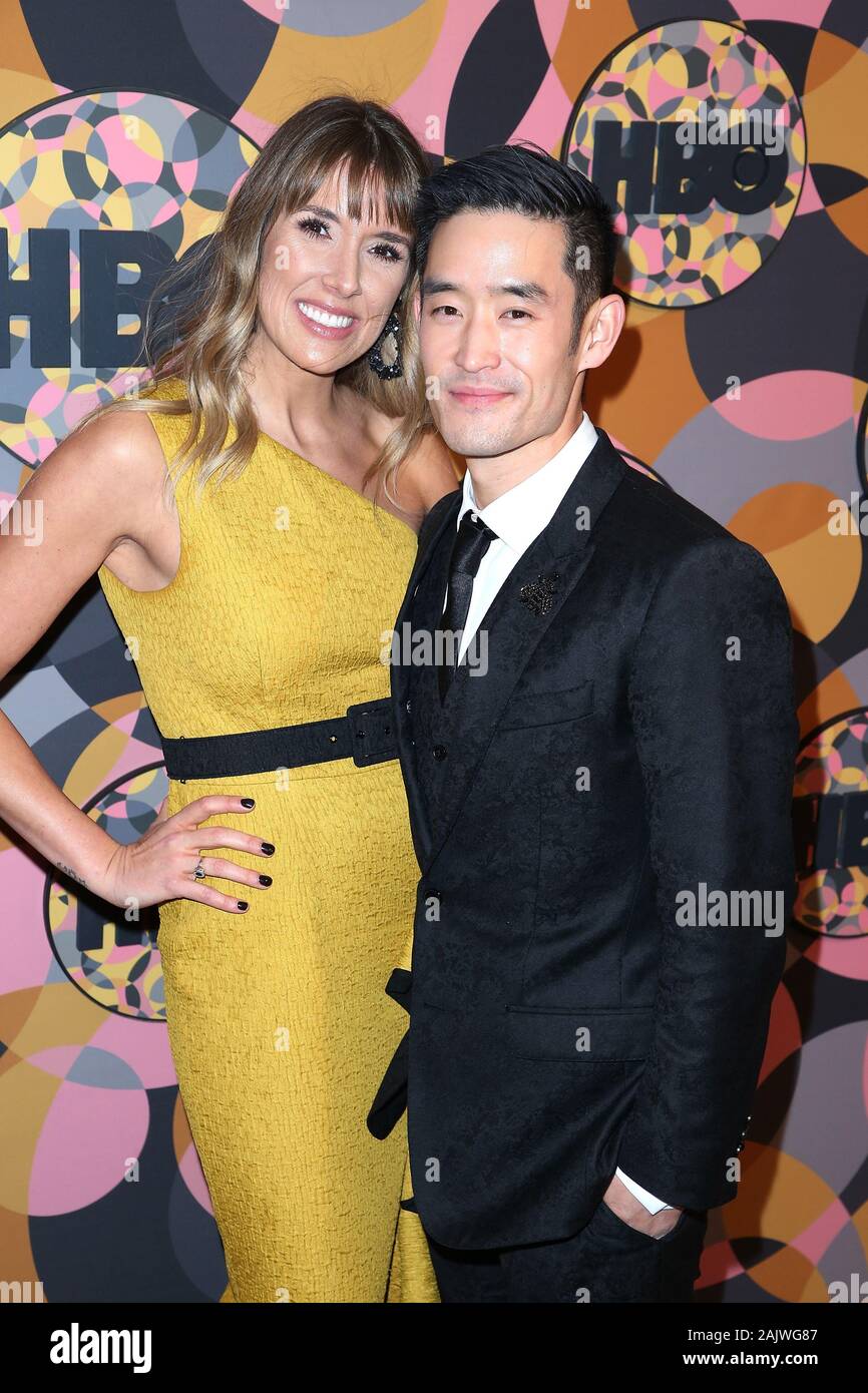 Los Angeles, Kalifornien, USA. 05 Jan, 2020. Richelle Moh und Mike Moh bei HBO Offizielle Golden Globe Awards nach Partei hielt im Beverly Hilton Hotel am Januar 05, 2020 in Beverly Hills, Kalifornien, USA. (Foto durch Kunst Garcia/Sipa USA) Credit: Sipa USA/Alamy leben Nachrichten Stockfoto