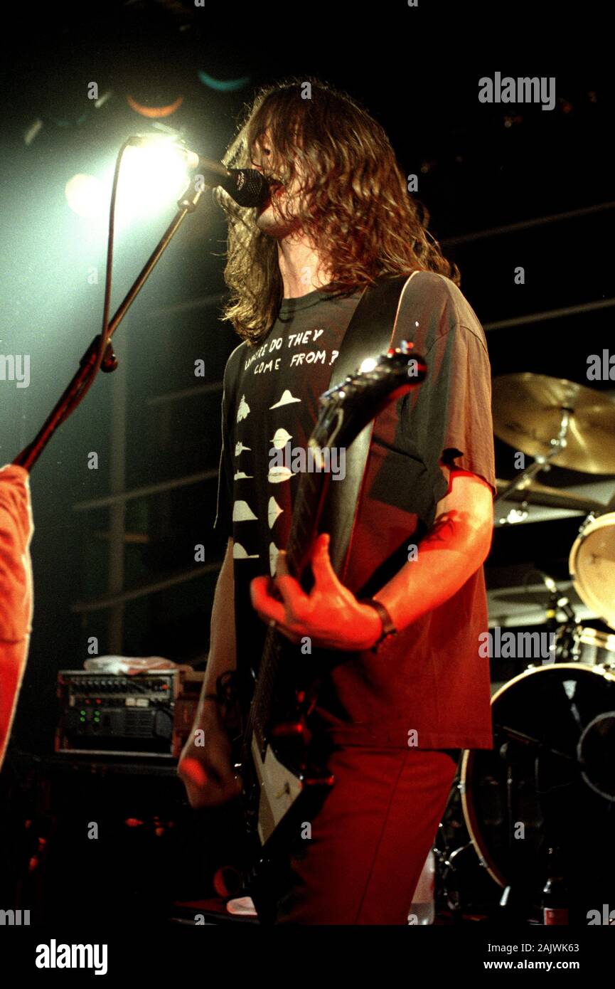 San Colombano al Lambro (Pavia) 27.10.1995, Live Konzert der Foo Fighters am Canguro Stockfoto