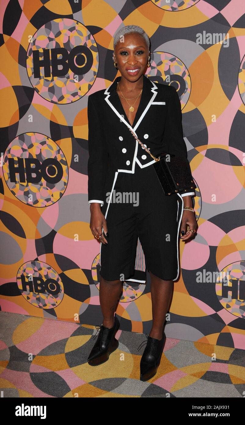 Beverly Hills, CA. 5 Jan, 2020. Cynthia Erivo bei der Partei für HBO 77. jährlichen Golden Globe Awards nach Party, The Beverly Hilton, Beverly Hills, CA ab 5. Januar 2020. Credit: Elizabeth Goodenough/Everett Collection/Alamy leben Nachrichten Stockfoto