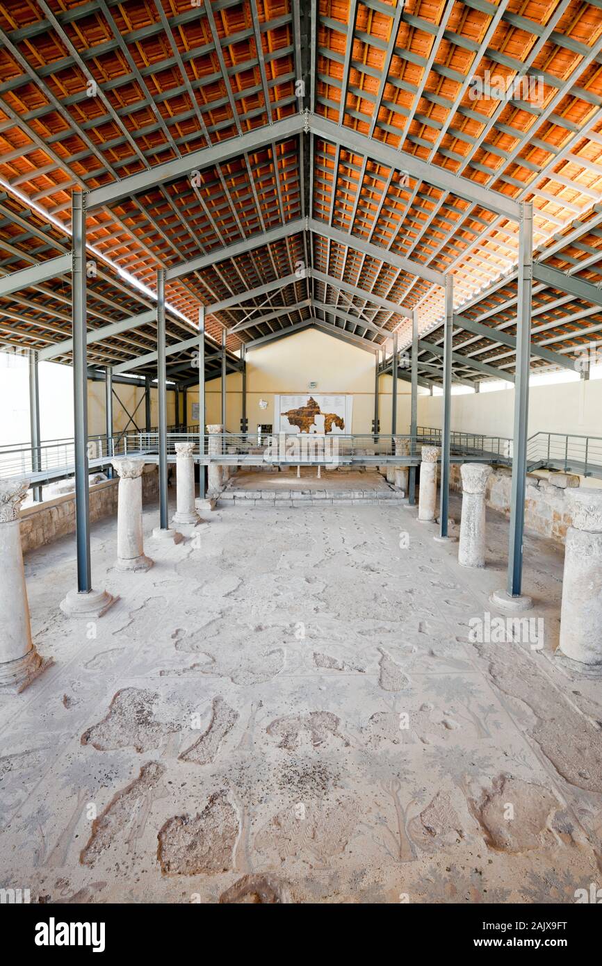 Madaba Archaeological Park, Madaba, Jordanien, Naher Osten, Asien Stockfoto