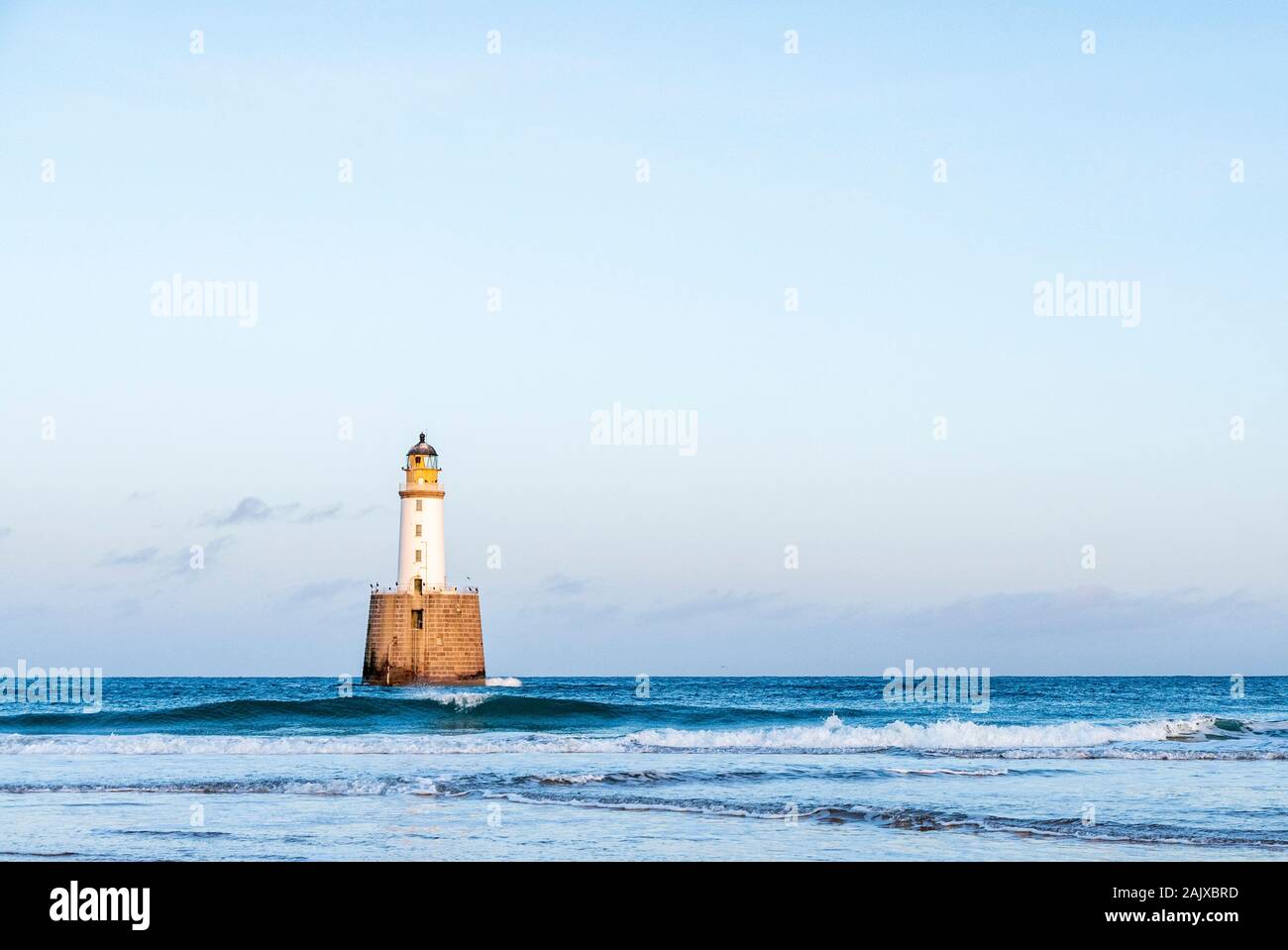 Rattray Head Lighthouse, Rattray, Schottland, Vereinigtes Königreich, 3.1.2020 Foto: Cronos/Catalin Soare Stockfoto