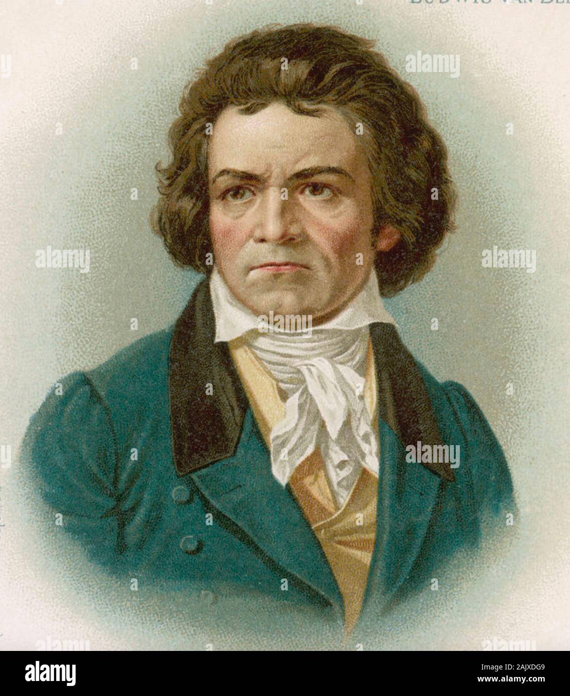 LUDWIG VAN BEETHOVEN (1770-1827) deutscher Komponist über 1805 Stockfoto