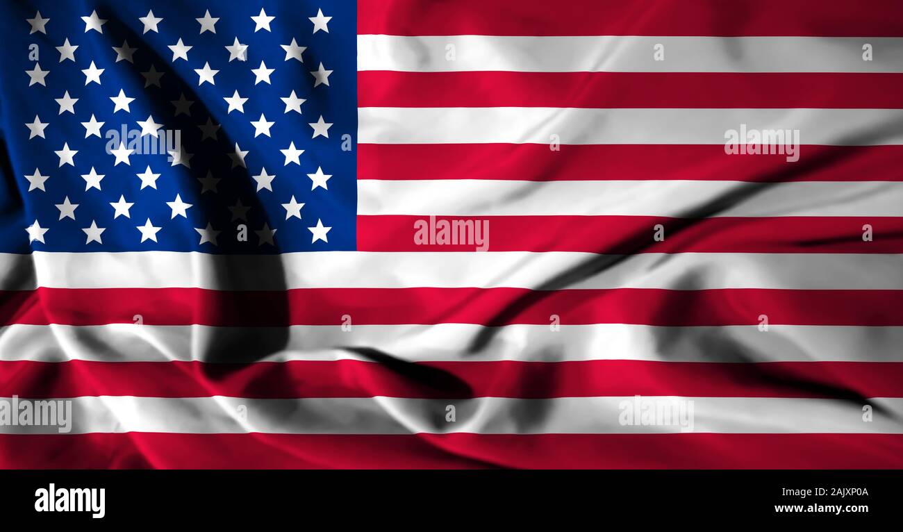 Die Flagge der Vereinigten Staaten von Amerika Stockfoto