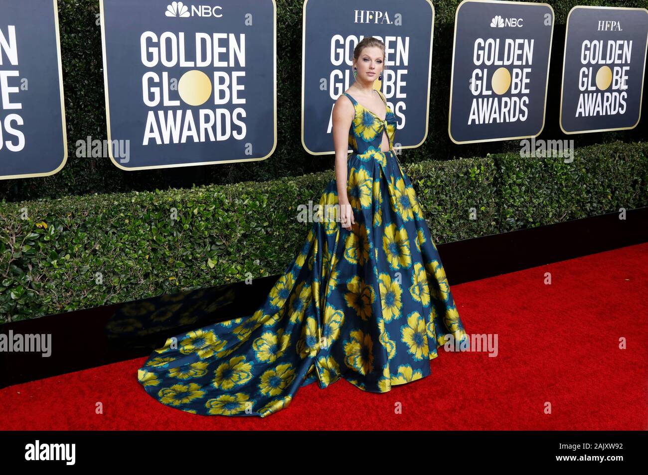 Taylor Swift die Teilnahme an der 77. jährlichen Golden Globe Awards im Beverly Hilton Hotel am 5. Januar 2020 in Beverly Hills, Kalifornien. Stockfoto