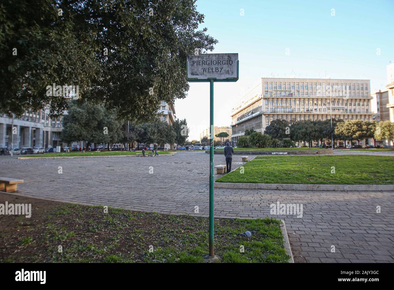 ROMA - PIAZZA DON BOSCO Stockfoto