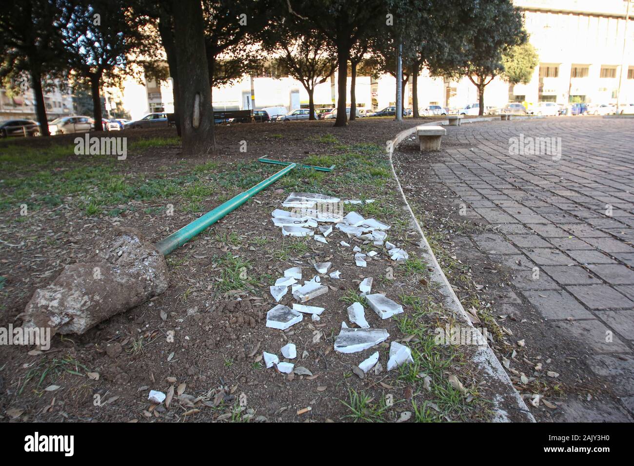 ROMA - PIAZZA DON BOSCO Stockfoto