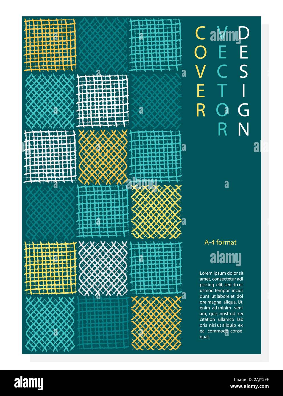 Farbe bearbeitet werden abstrakt Hintergrund für Bucheinbände, Prospekte und Broschüren. A-4-Format. Moderne Zwanglosen Farben. Stock Vektor